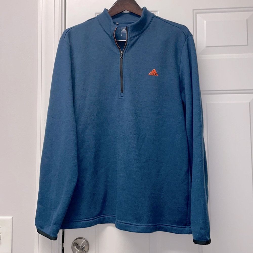 Men’s Adidas long sleeve pullover jacket, size L